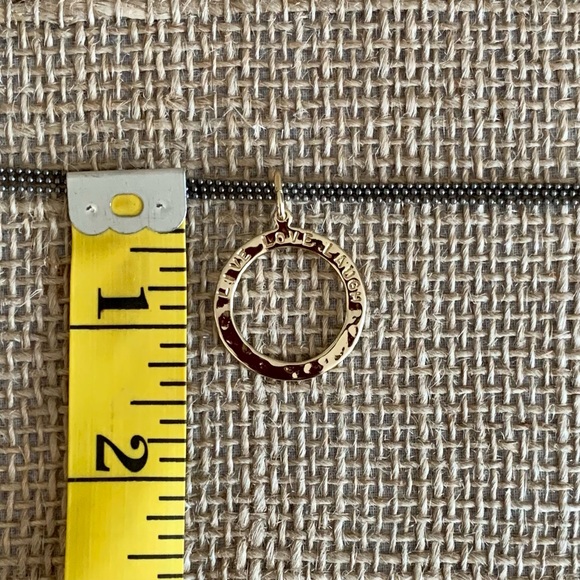 GK .925 Sterling Silver Necklace Live Love Laugh Pendent 16” w/ 2” Extender - Picture 8 of 9